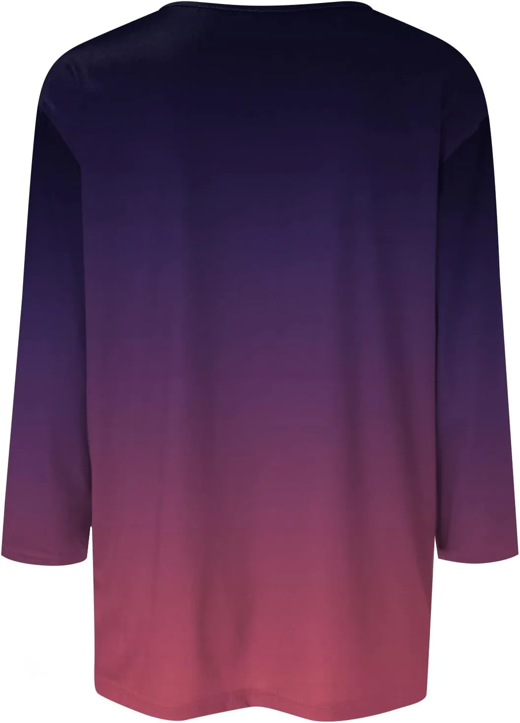 3/4 Sleeve Tops for Women Work Tops Summer Elbow Sleeve Shirt Casual Shirt Button Down Crewneck Tops Trendy