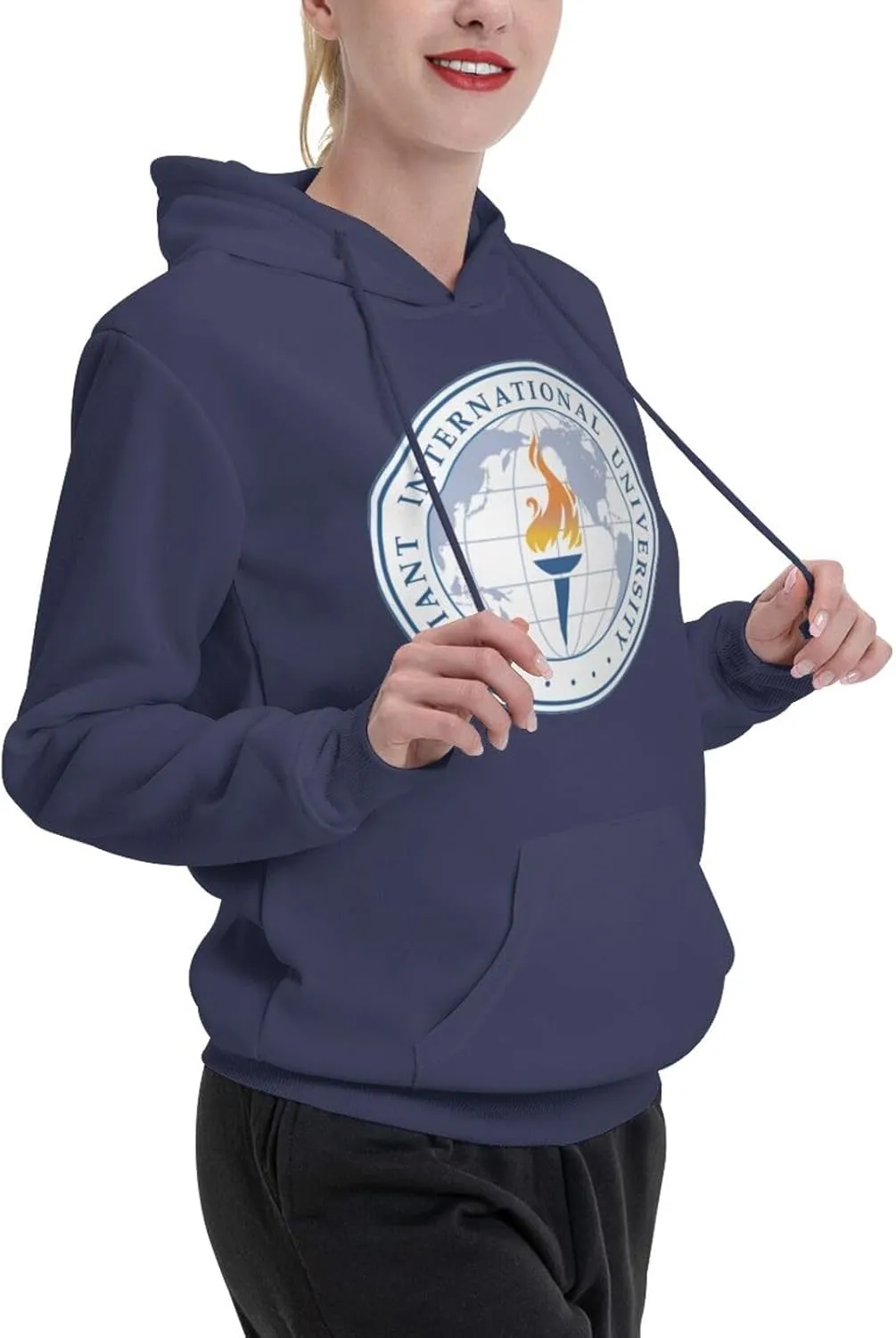 Alliant International University Logo Couple'S Fleece Hoodies Long Sleeve Adult Sweatshirts Unisex