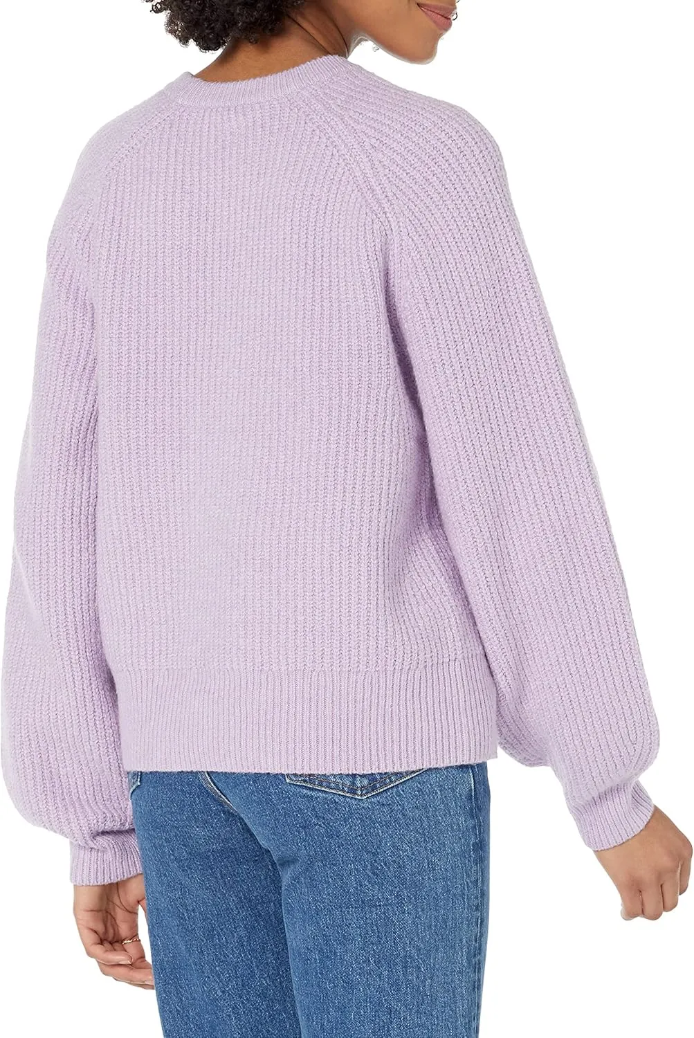 Amazon Essentials Ribbed Long Sleeve Sweaters for Women, Crewneck