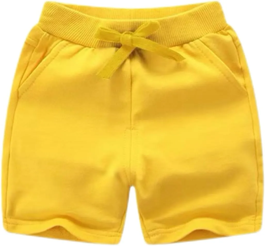 Boys Girls Summer 2 Pack Knit Sports Shorts,Toddler Baby Casual Pull-On Soft Shorts
