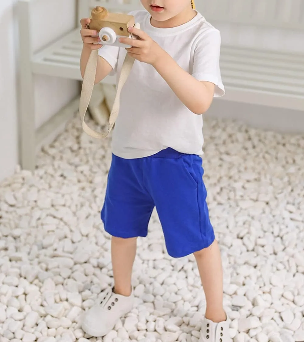 Boys Girls Summer 2 Pack Knit Sports Shorts,Toddler Baby Casual Pull-On Soft Shorts