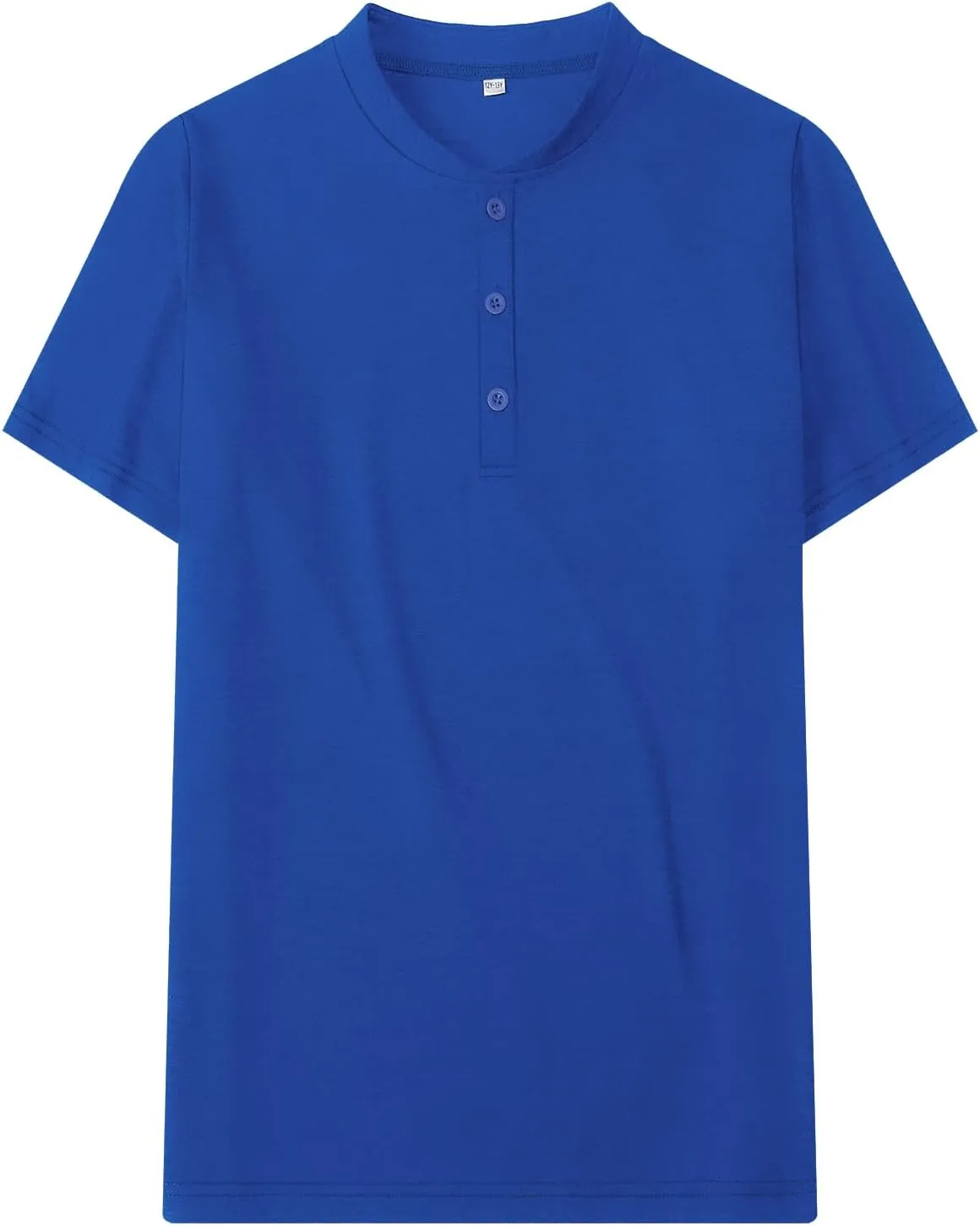 Boys Short Sleeve Henley Shirts Kids Cotton Crew Neck Basic Tees Soft T-Shirts