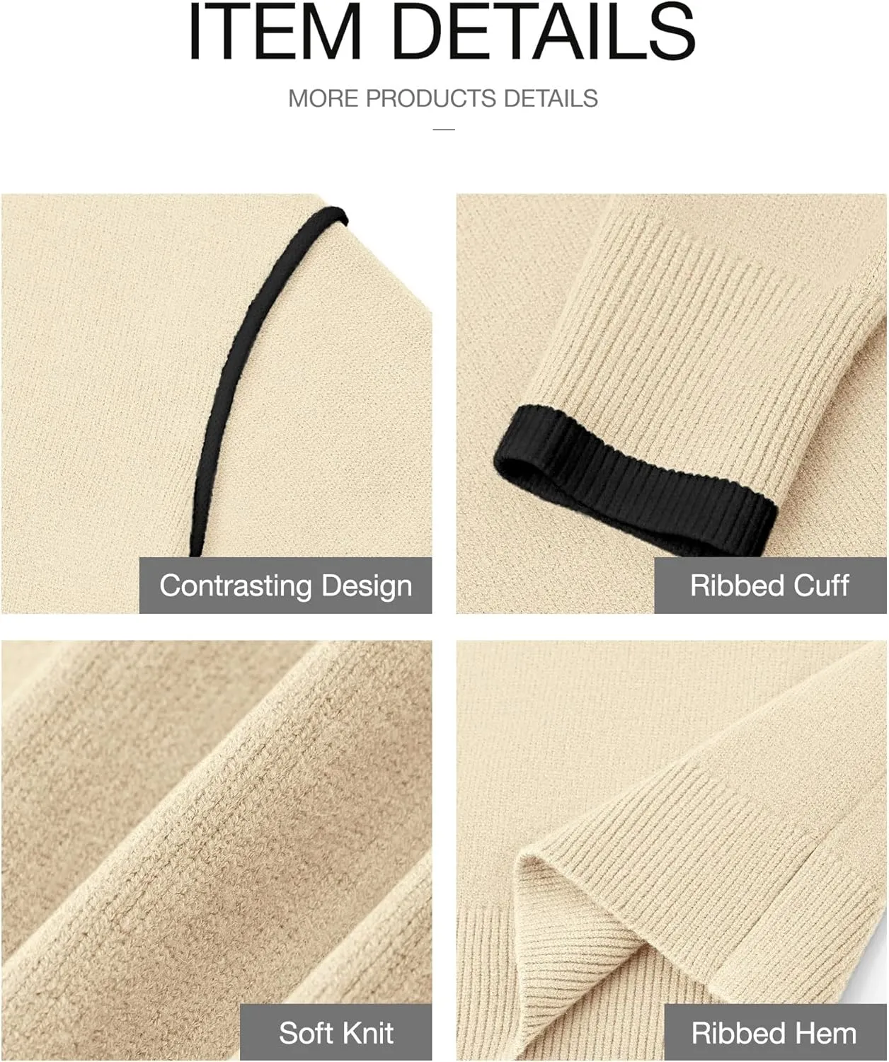 BTFBM Fall Sweaters for Women 2025 Trendy Casual Crew Neck Long Sleeve Loose Ribbed Knit Sweater Pullover Jumper Tops