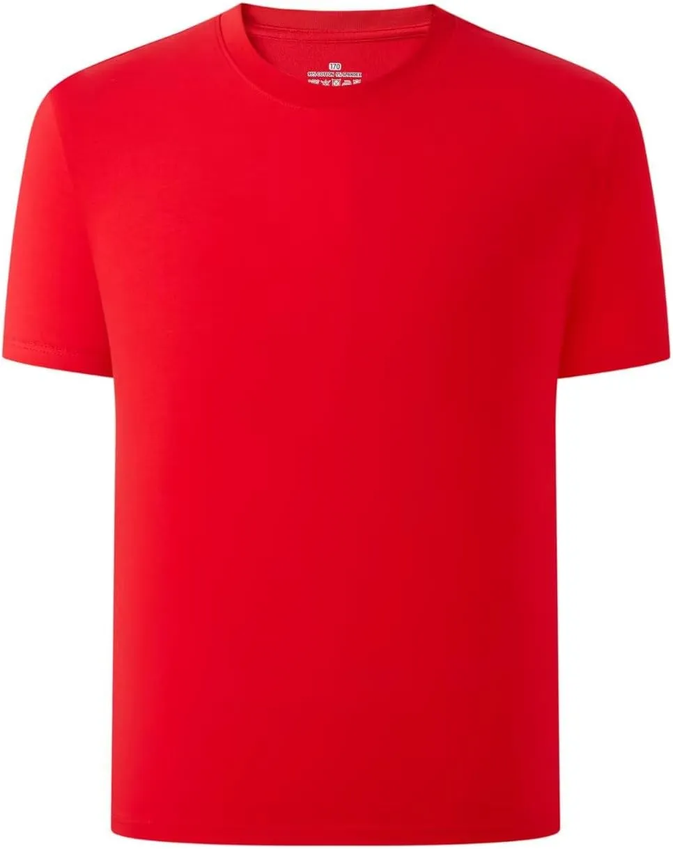 Cadidi Dinos Boys Short Sleeve Shirts Kids Crewneck Solid Basic Tees Casual Tops