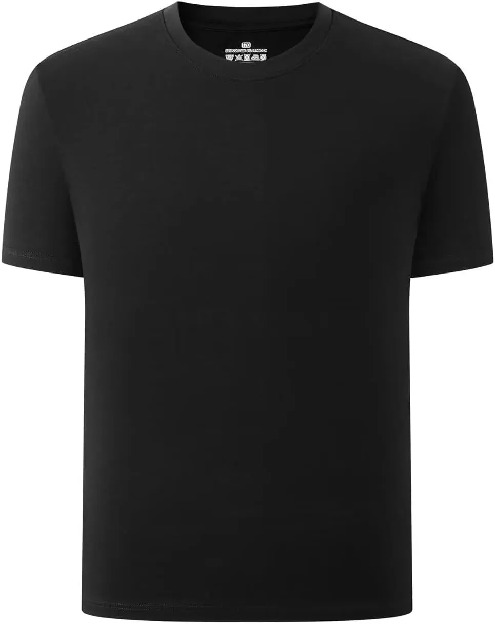 Cadidi Dinos Boys Short Sleeve Shirts Kids Crewneck Solid Basic Tees Casual Tops