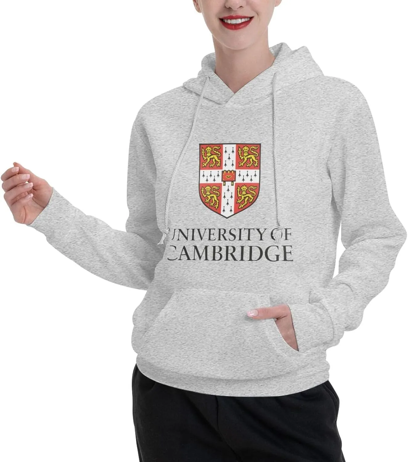 Cambridge University Logo Couple'S Fleece Hoodies Long Sleeve Adult Sweatshirts Unisex