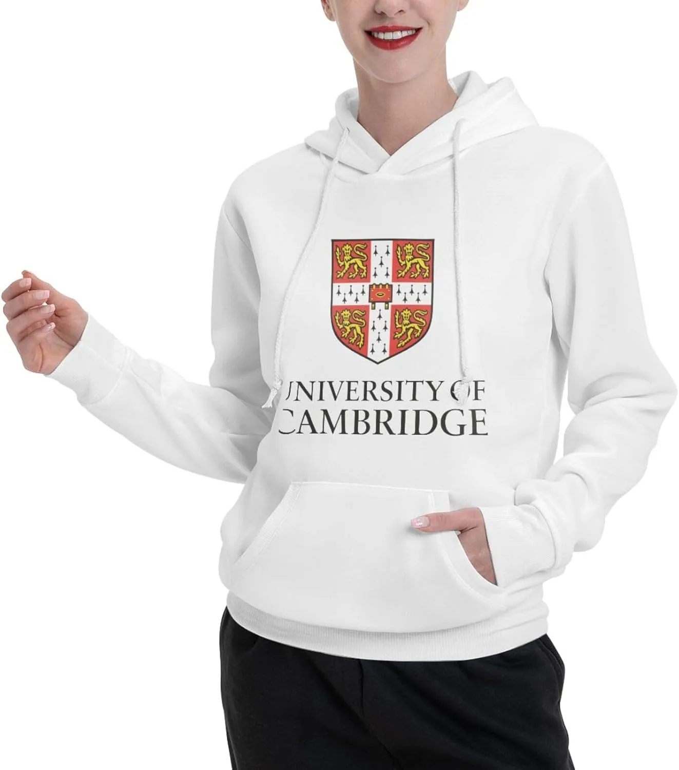 Cambridge University Logo Couple'S Fleece Hoodies Long Sleeve Adult Sweatshirts Unisex