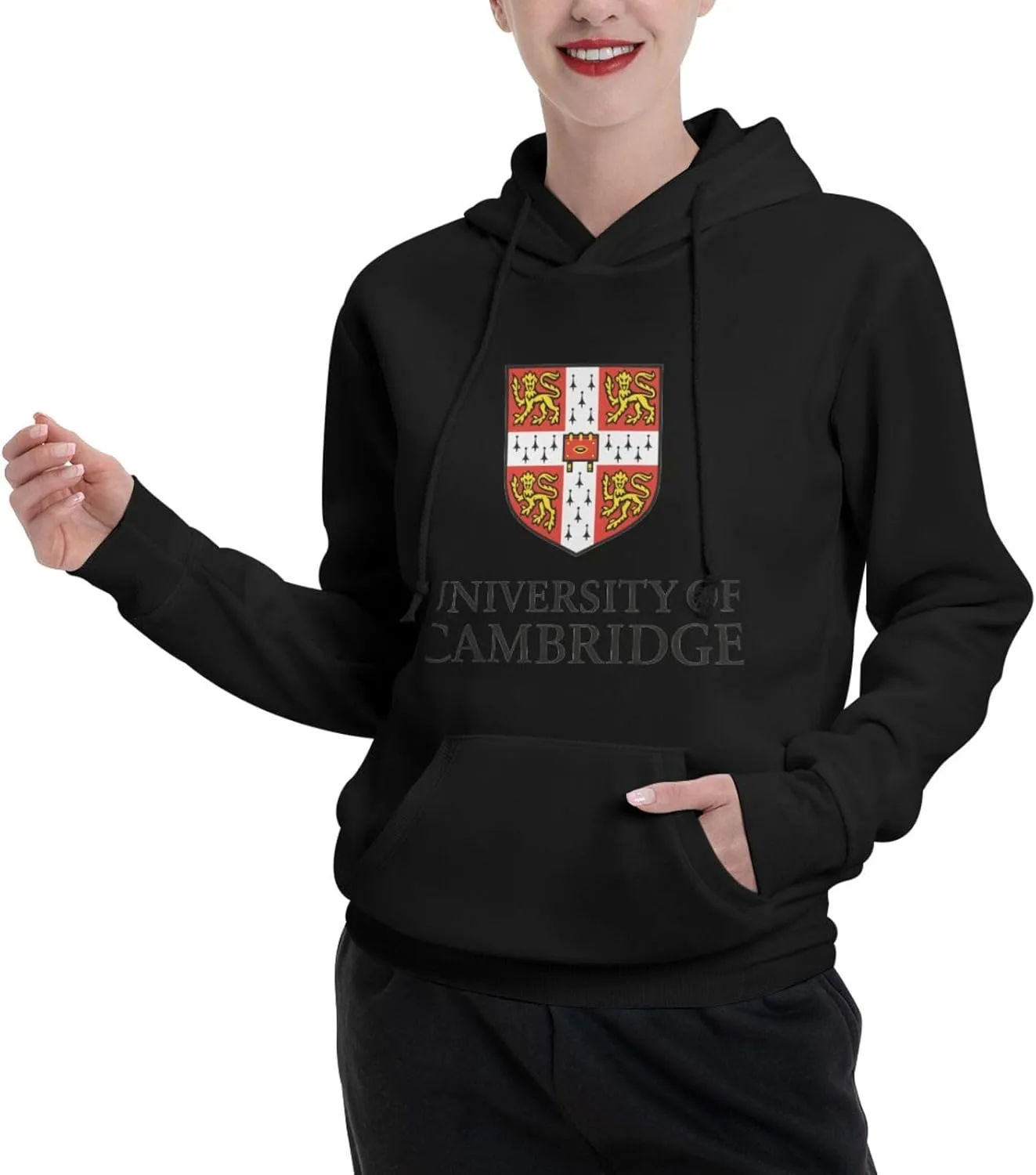 Cambridge University Logo Couple'S Fleece Hoodies Long Sleeve Adult Sweatshirts Unisex