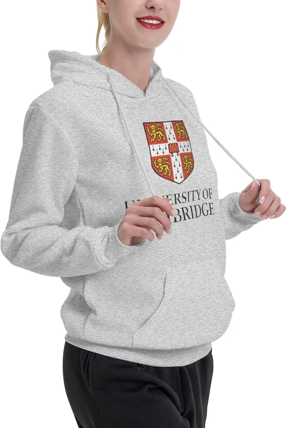 Cambridge University Logo Couple'S Fleece Hoodies Long Sleeve Adult Sweatshirts Unisex