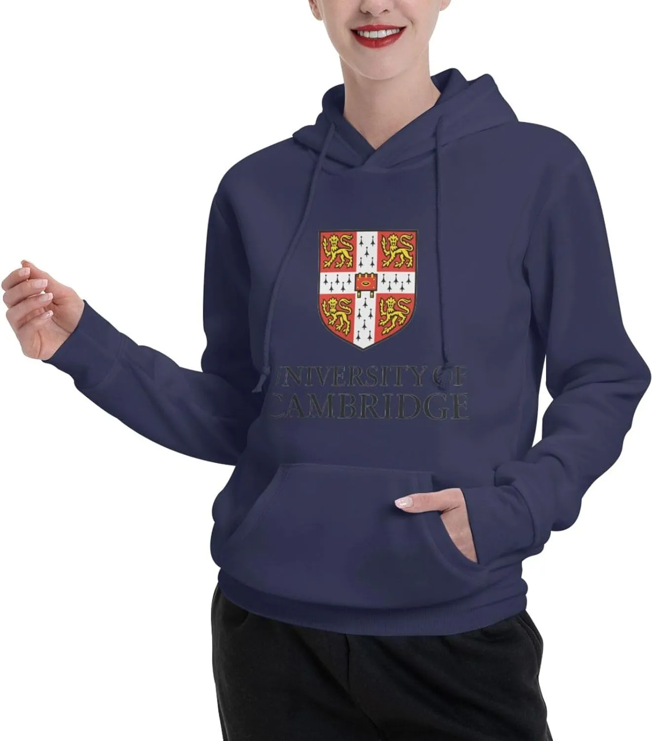 Cambridge University Logo Couple'S Fleece Hoodies Long Sleeve Adult Sweatshirts Unisex