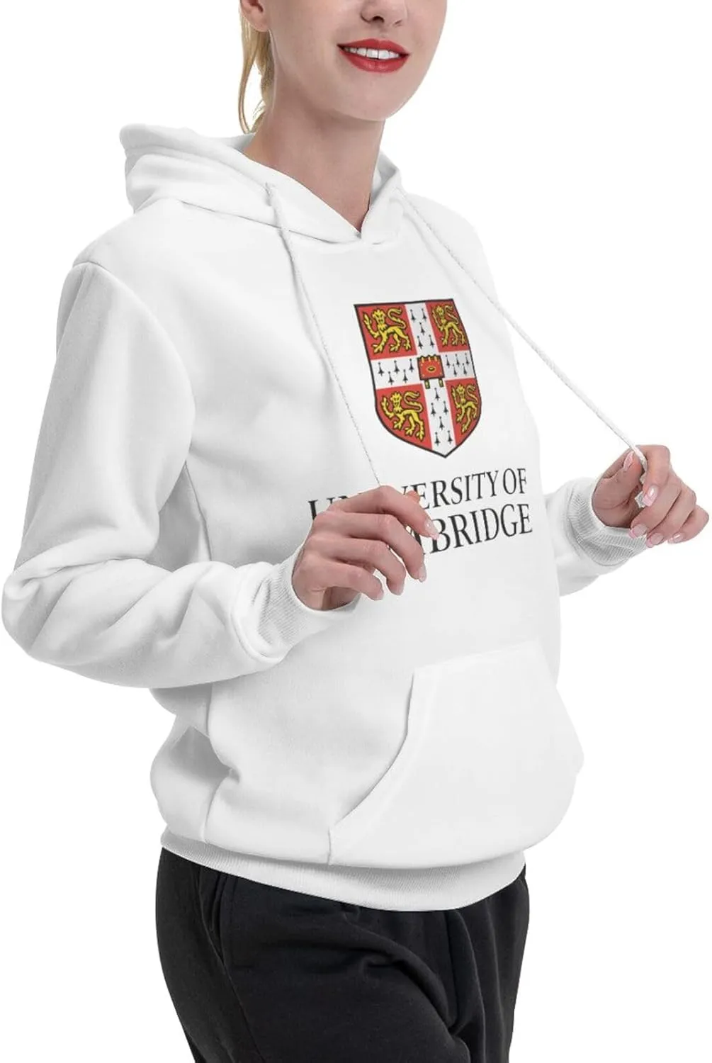 Cambridge University Logo Couple'S Fleece Hoodies Long Sleeve Adult Sweatshirts Unisex