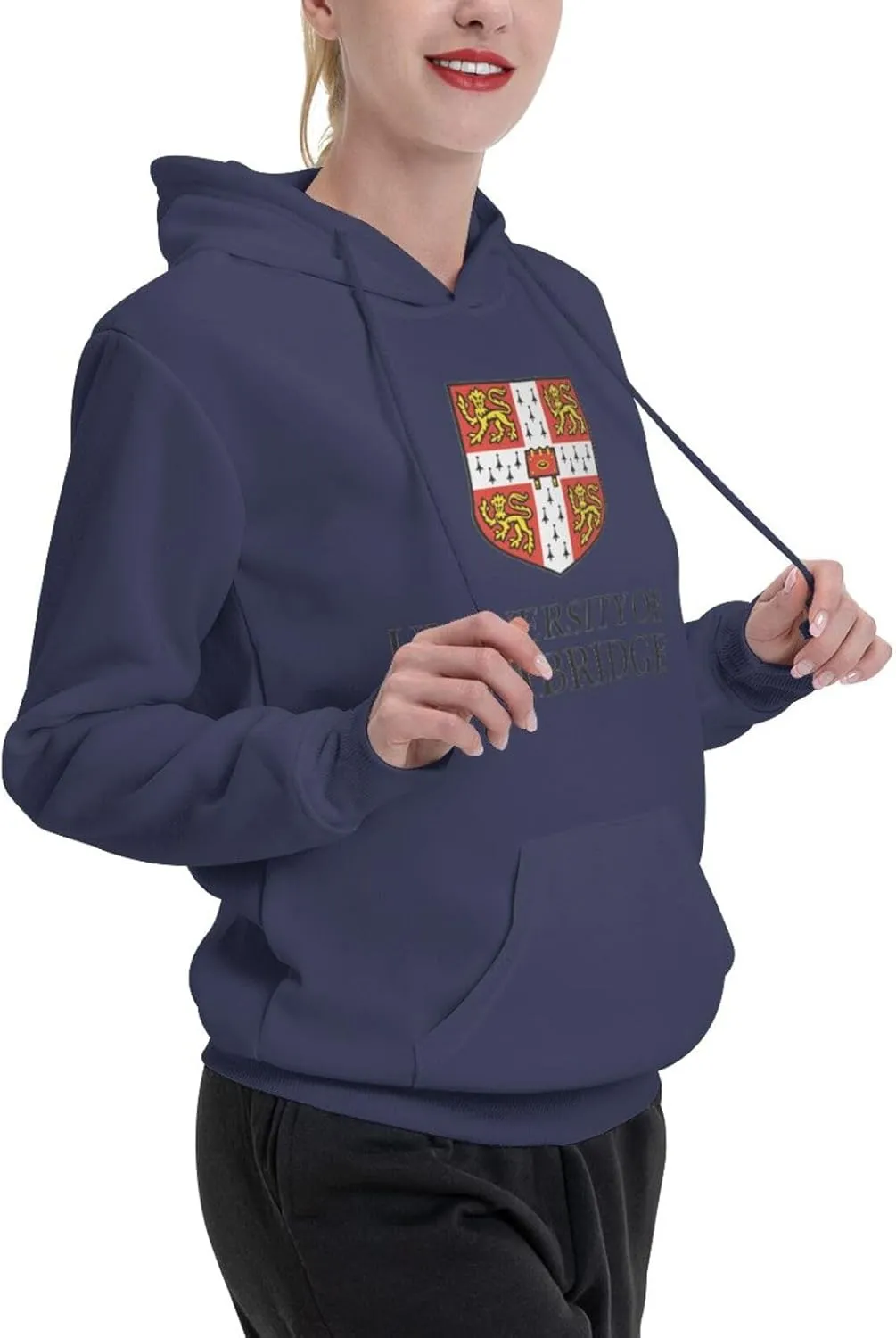 Cambridge University Logo Couple'S Fleece Hoodies Long Sleeve Adult Sweatshirts Unisex