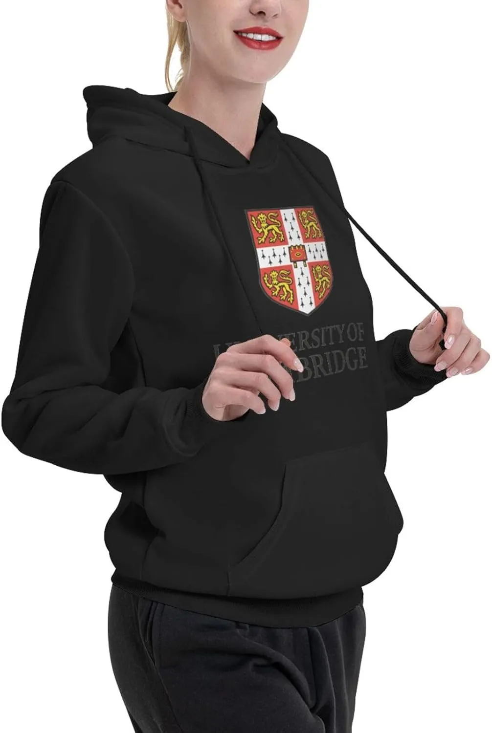 Cambridge University Logo Couple'S Fleece Hoodies Long Sleeve Adult Sweatshirts Unisex