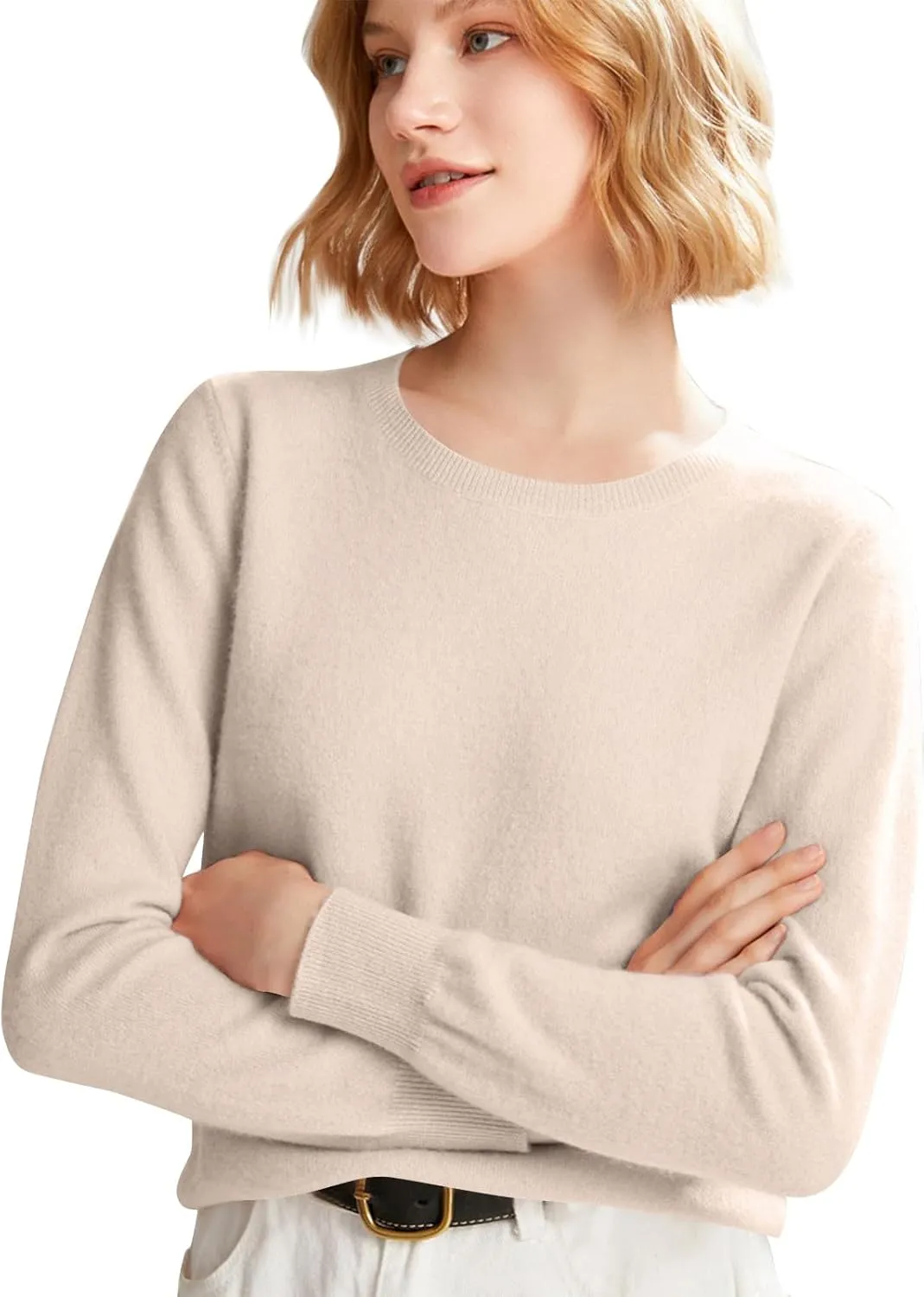 Cashmere Sweaters for Women Long Sleeve Causal Pullover Tops Soft Warm Cozy Lightweight Thin Spring Knit Sweaters