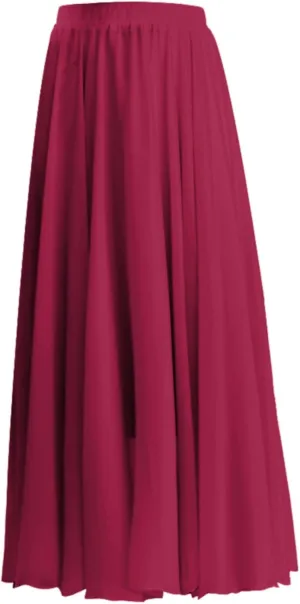 Flowy Long Maxi Skirts Women Boho Floral Elastic High Waist Tiered Pleated Summer Casual Beach Skirt
