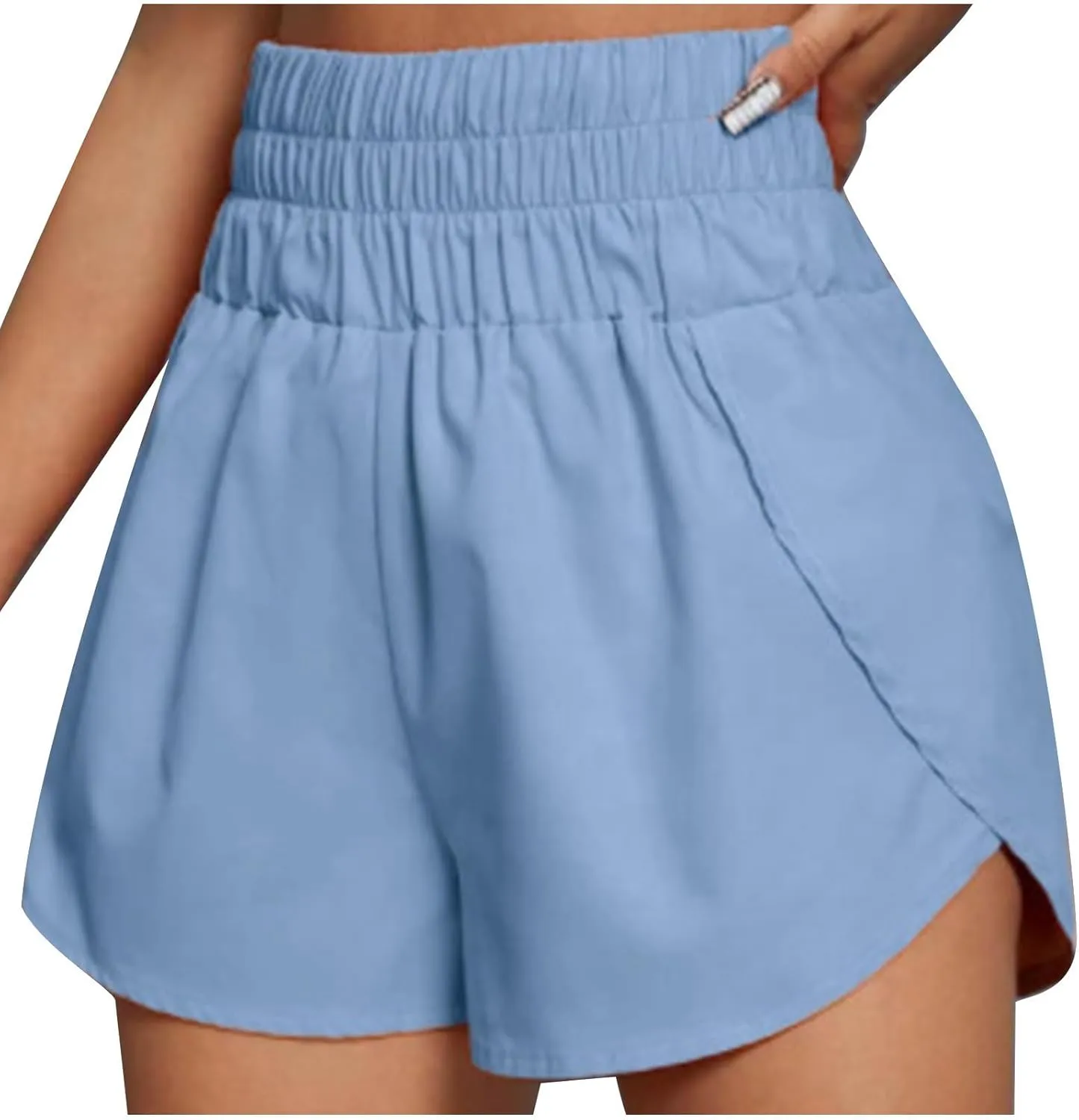Gym Shorts for Women Tummy Control Workout Shorts High Waisted Running Shorts Elastic Summer Shorts Athletic Shorts