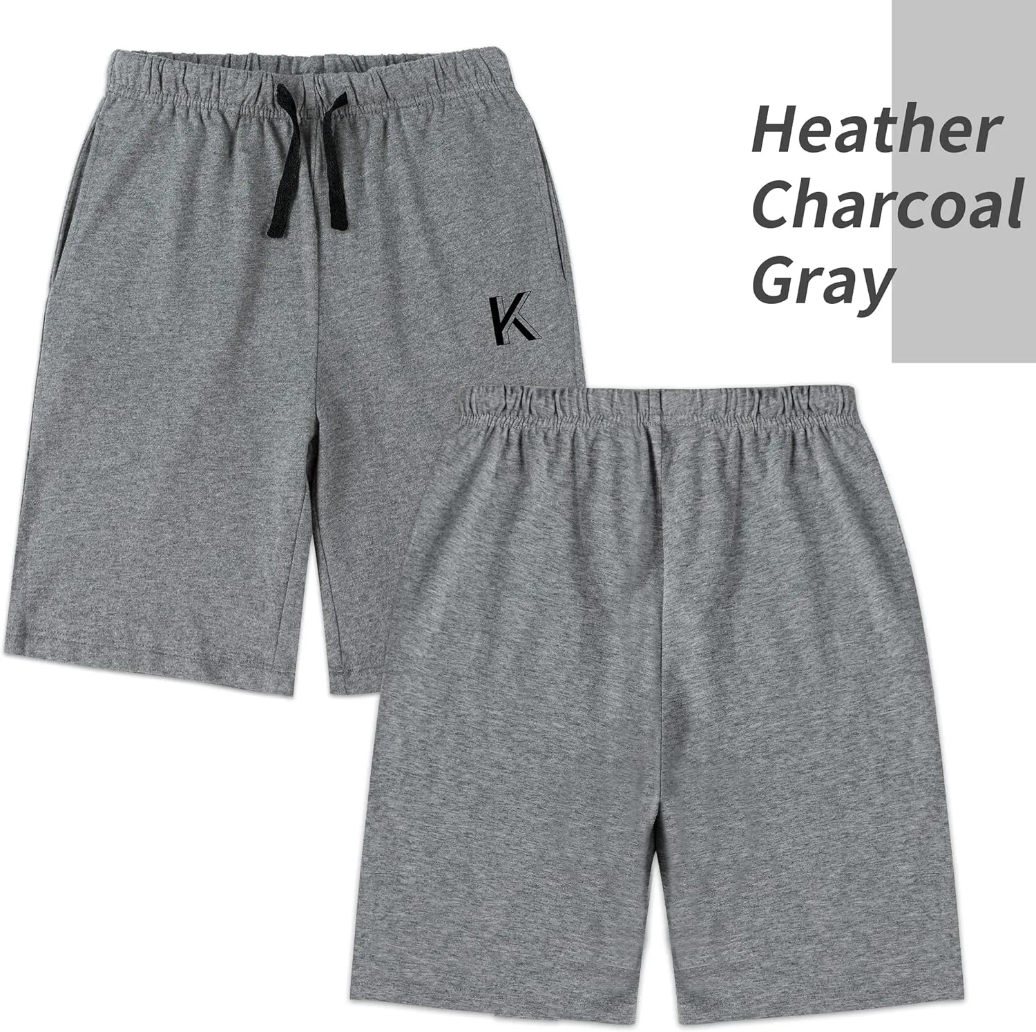 Kids Unisex 100% Cotton Casual Pull On Shorts for Boys and Girls 4-12 Years