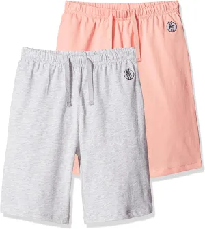 Kids Unisex 100% Cotton Casual Pull On Shorts for Boys and Girls 4-12 Years