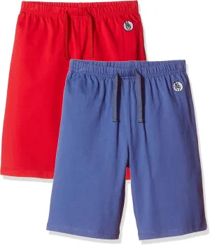 Kids Unisex 100% Cotton Casual Pull On Shorts for Boys and Girls 4-12 Years
