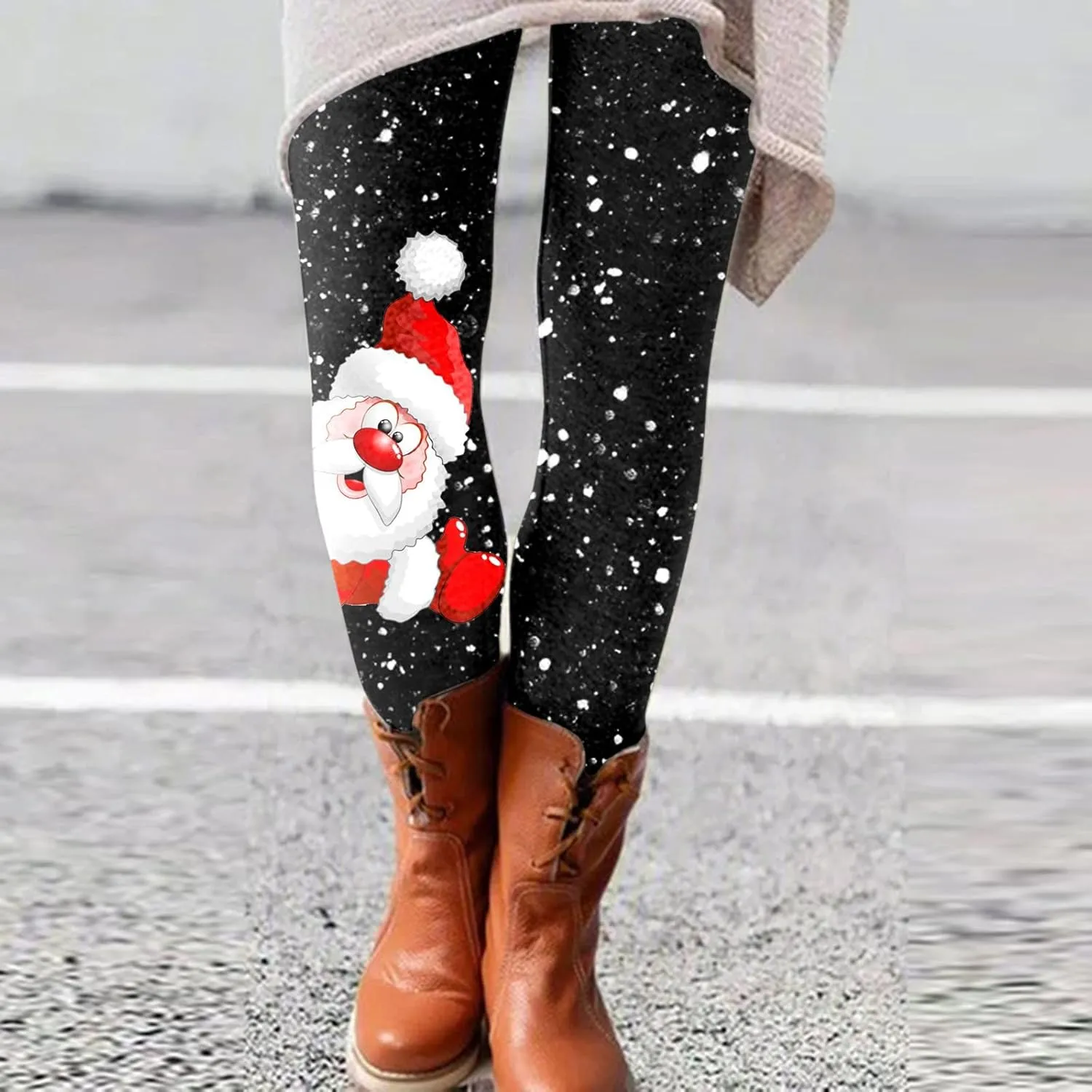 LCMTWX Flare Leggings for Women Leggings Printed Casual Long All- Boot Pants Slim Pants Flare Leggings