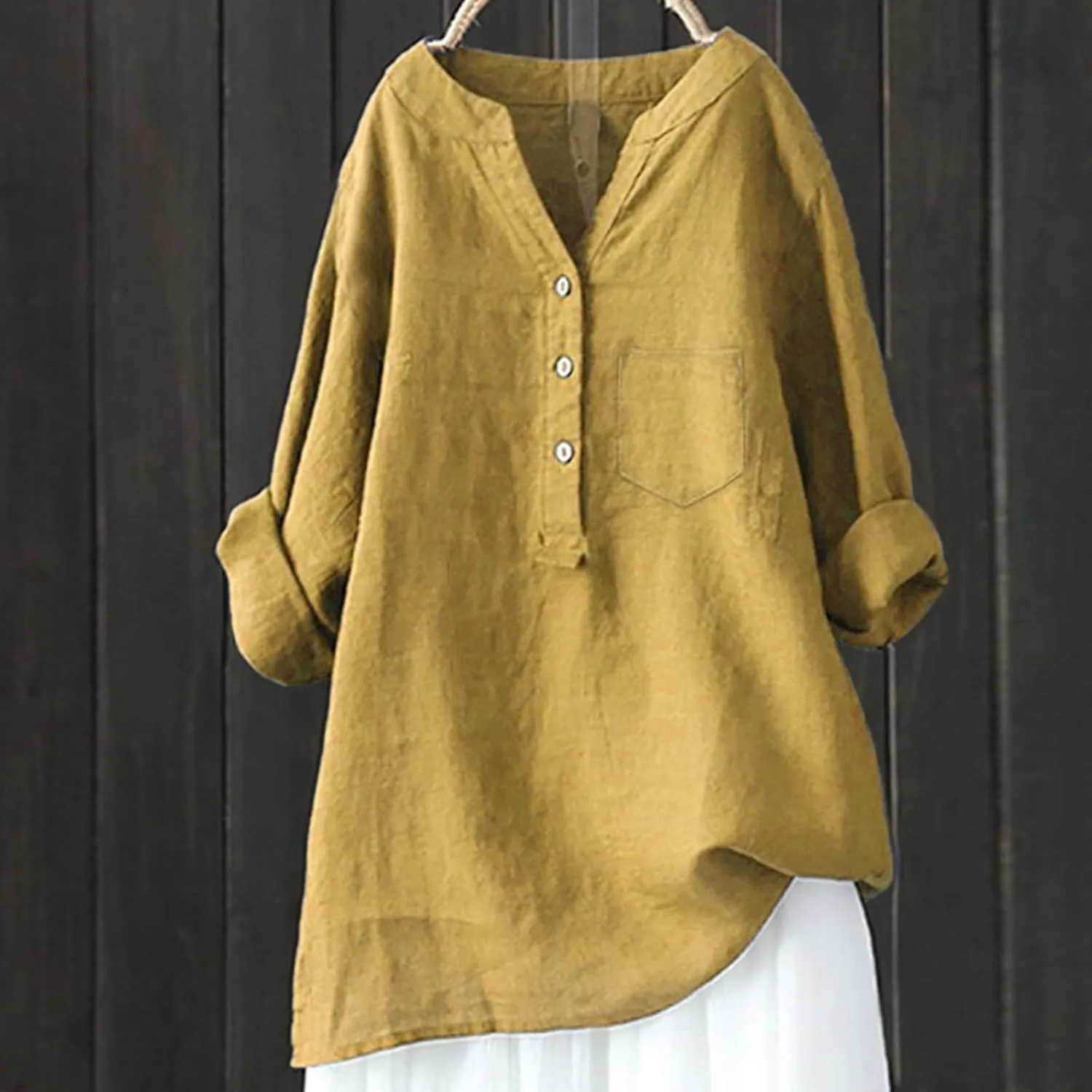 Linen Shirt for Women Breathable Tops Loose Fit Tshirts Womens Daily Gauze Blouses Summer Cotton Linen Top 2025