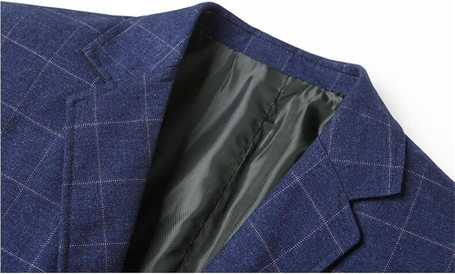 Mens Plaid Blazer Leisure Lightweight Sport Coat Two Button Suit Jacket Slim Fit Checkered Blazer for Men Wedding