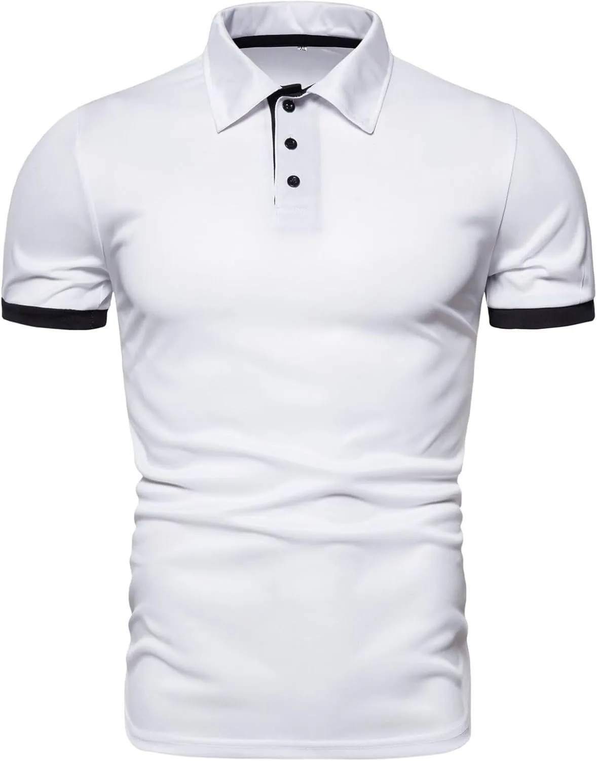 Mens Polo Shirts Breathable Quick Dry Short Sleeve Golf T Shirt Classic Summer Performance Moisture Wicking Gym Tees