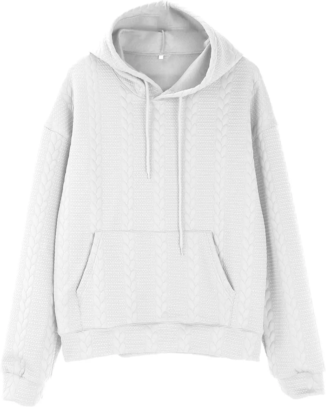 Mens Relaxed Fit Knitted Hoodie Hipster Casual Long Sleeve Solid Color Pullover Sweater Lightweight Hooded Sweatshirt