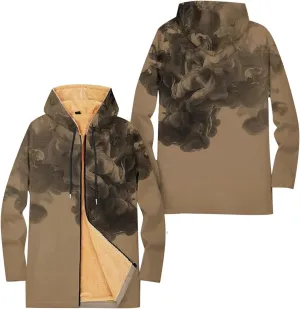 Mens Sherpa Hoodie Full-Zip Casual Thick Hooded Thermal Winter Fleece Hoodies