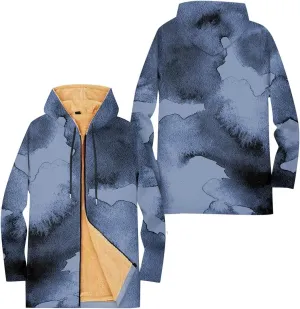 Mens Sherpa Hoodie Full-Zip Casual Thick Hooded Thermal Winter Fleece Hoodies