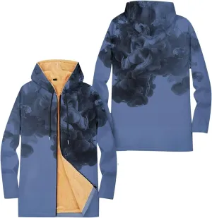 Mens Sherpa Hoodie Full-Zip Casual Thick Hooded Thermal Winter Fleece Hoodies