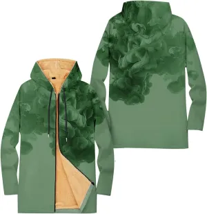 Mens Sherpa Hoodie Full-Zip Casual Thick Hooded Thermal Winter Fleece Hoodies