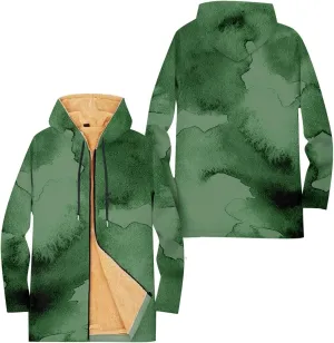 Mens Sherpa Hoodie Full-Zip Casual Thick Sweatshirt Fleece Warm Winter Hooded