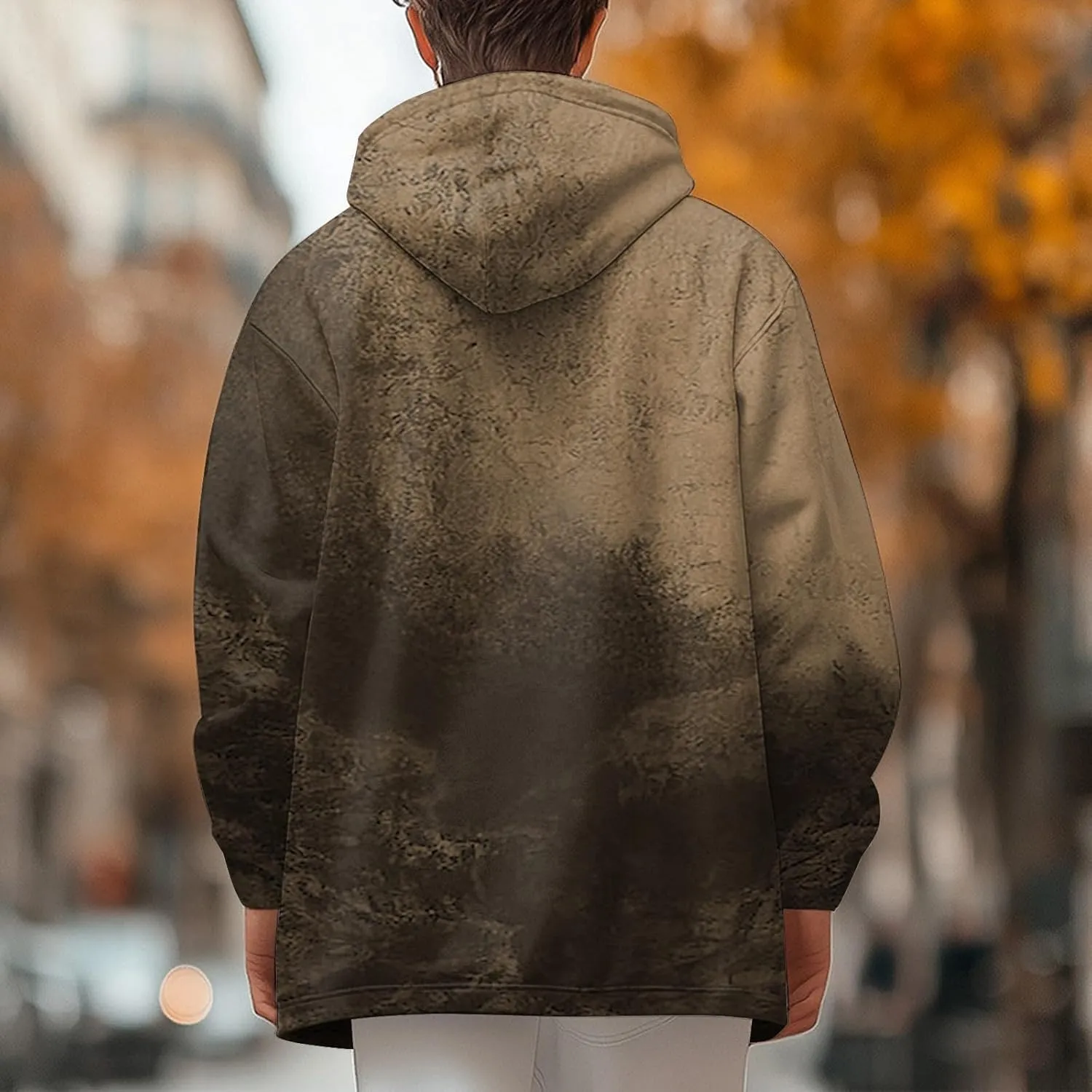 Mens Sherpa Hoodie Full-Zip Heavyweight Fleece Hoodies Warm Winter Thermal Hooded