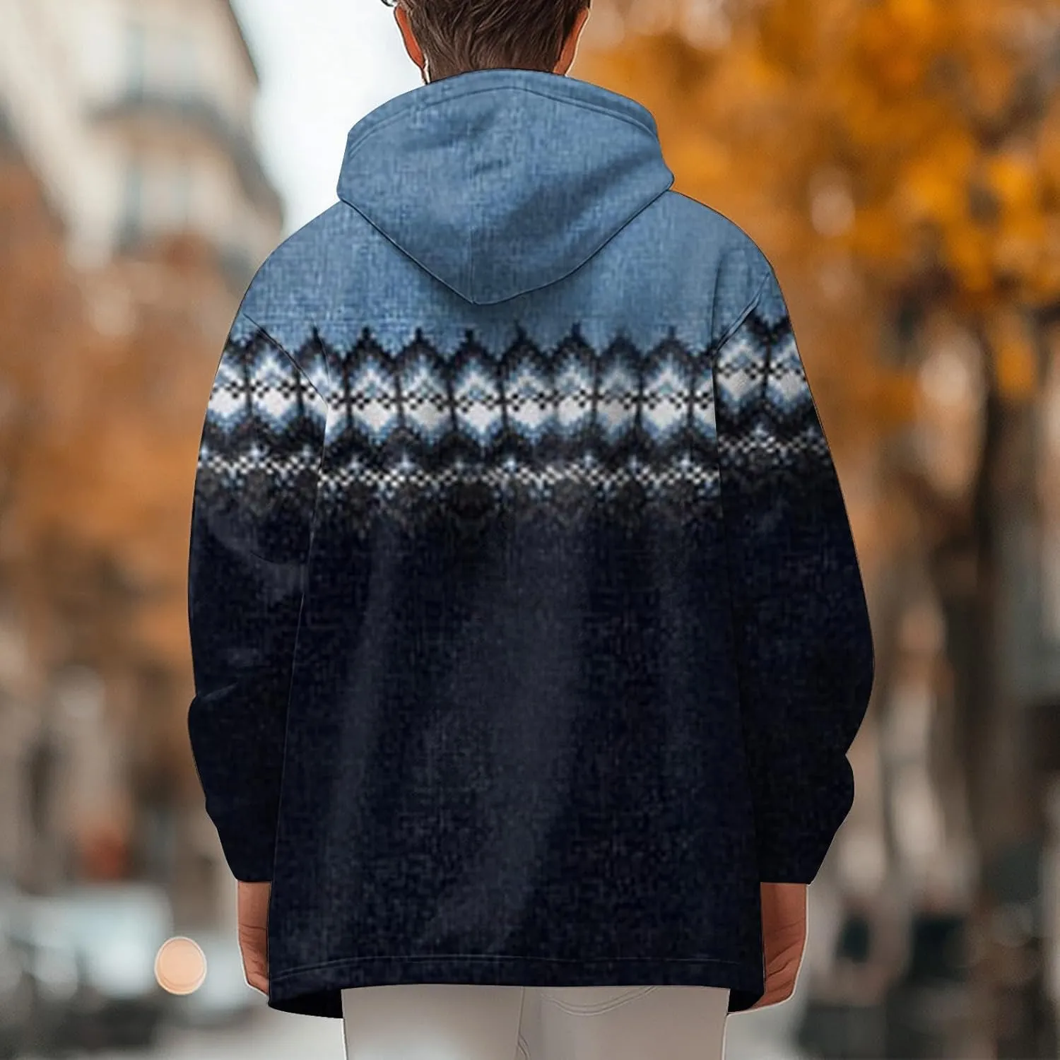 Mens Sherpa Hoodie Full-Zip Thermal Thick Sweatshirt Winter Fleece Heavyweight Hoodies