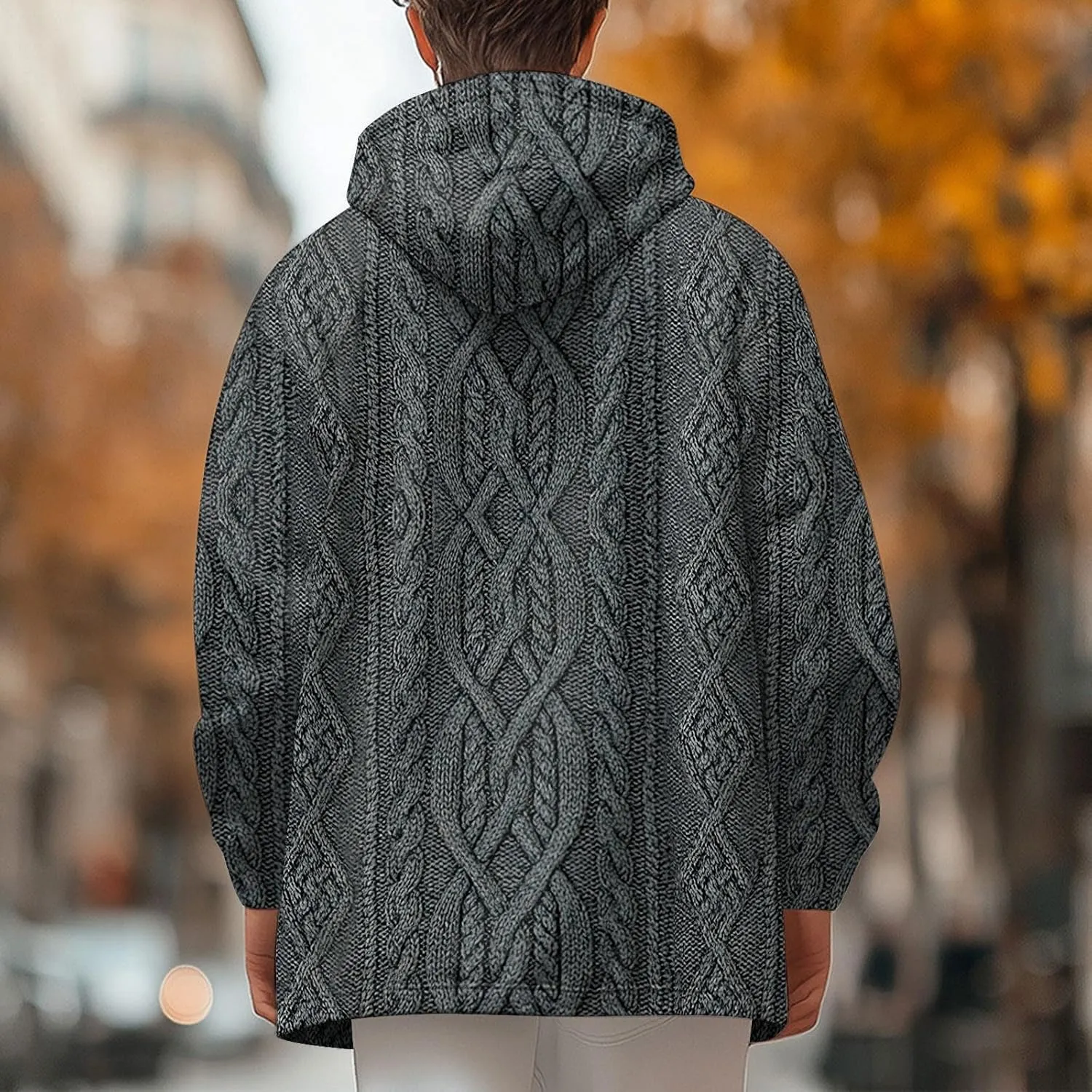 Mens Sherpa Hoodie Zip Up Heavyweight Fleece Hoodies Winter Warm Casual Sweatshirt
