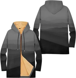 Mens Sherpa Hoodie Zip Up Heavyweight Fleece Hoodies Winter Warm Casual Sweatshirt