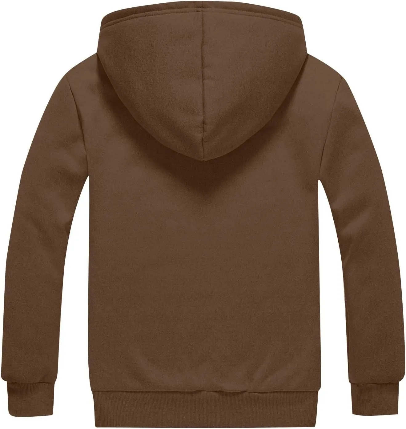 Mens Sherpa Lined Hoodie Zip Up Thermal Fleece Hoodies Winter Warm Casual Hooded