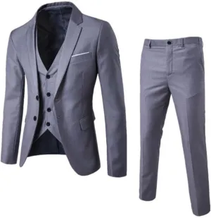 Men'S Sport Coats & Blazers Wedding Party Jacket Vest & Pants Coat Jacket Suit For Men Gabanes Para Light Blue