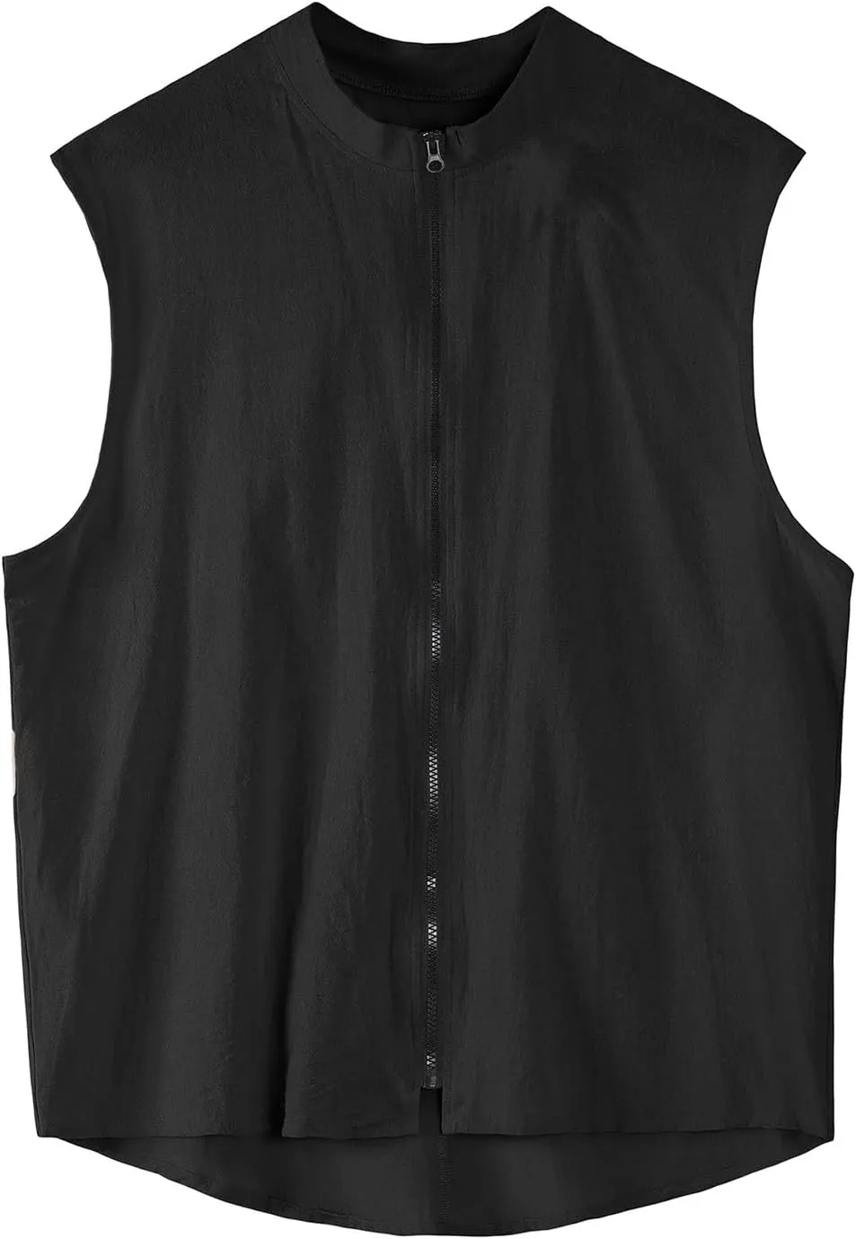 Men's Summer Beach Tank Tops Sleeveless Zip Up Gym Bodybuilding Fitness Workout Muscle Shirt Casual Textured Tanks