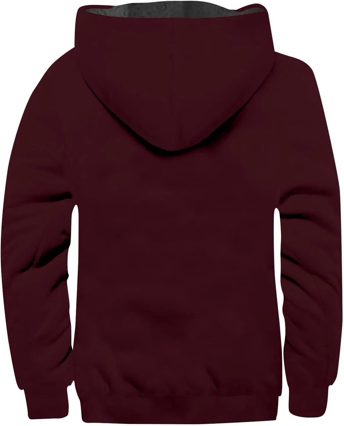 Men's Winter Zip Up Hoodie Relaxed Fit Midweight Sherpa Fleece Sweatshirt Warm Thick Heavyweight Coats