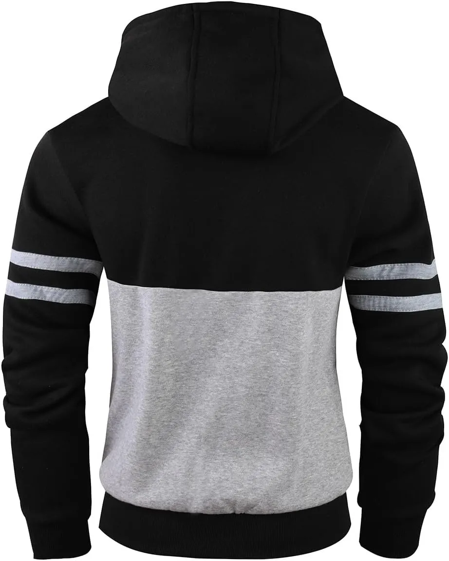OHSNMAKSL Hoodies for Men sherpa Warm Fleece Hoodie Jacket Sweatshirt Full Zip Sport Workout Coats