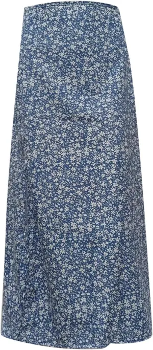 Pencil Skirt for Women Summer Trendy Boha Floral Print High Split High Elastic Waist Palazzo Long Skirts for Vacation