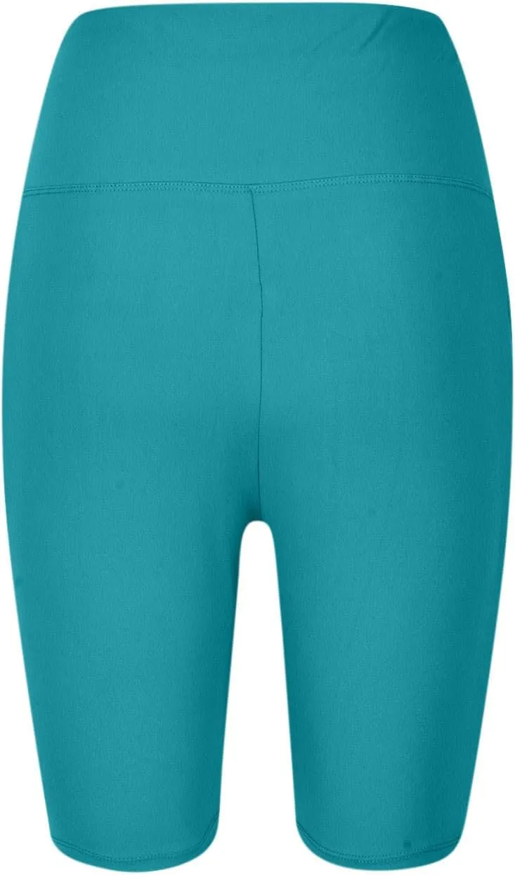 Plus Size Shorts for Women Stretch High Waist Workout Biker Short Leggings with Pocket Summer Fashion Fitness Shorts