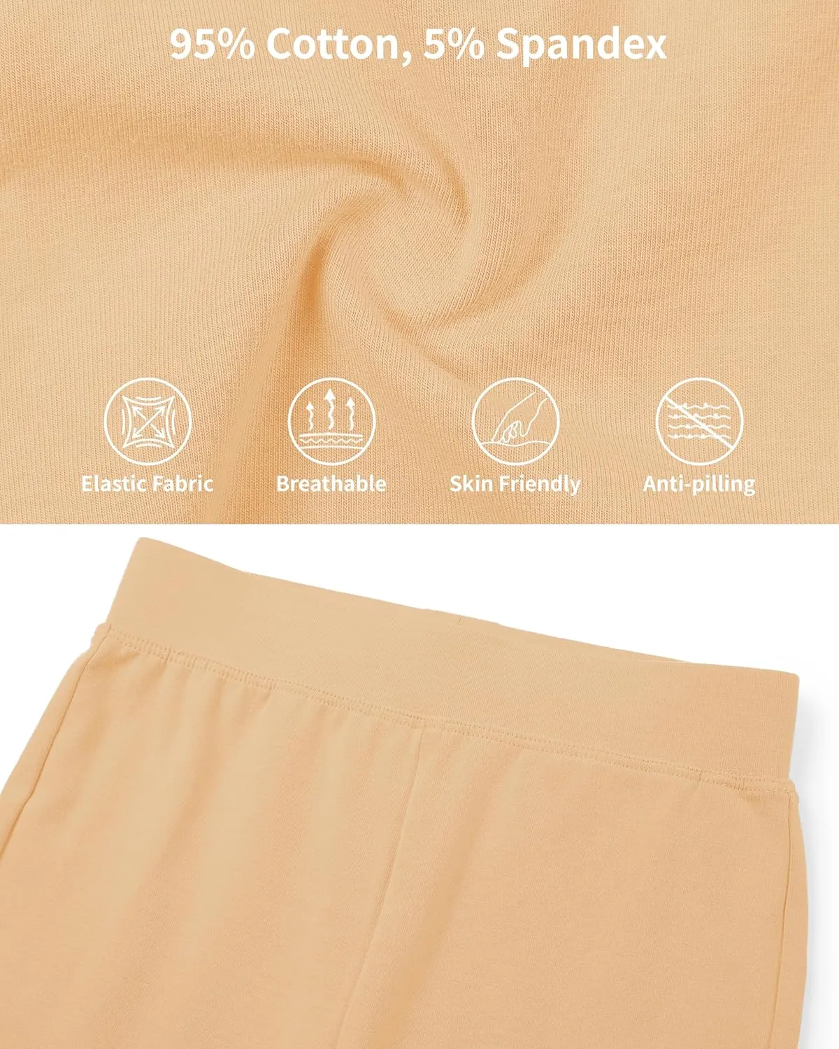 QBK Girls Basic Solid Shorts Dance Gymnastics Under Skirts Shorts Cotton for 2T-13Years Toddler Little Girls Soft Breathable