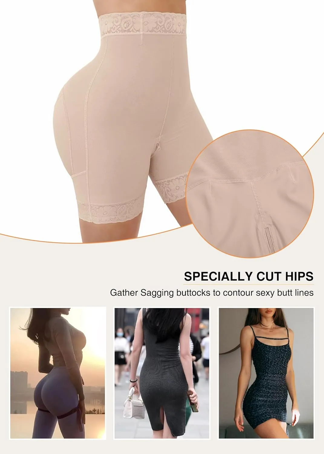 SHAPSHE Shapewear for Women Tummy Control Shorts Body Shaper High Waist Butt Lifter Panties Compression Underwear for Dresse