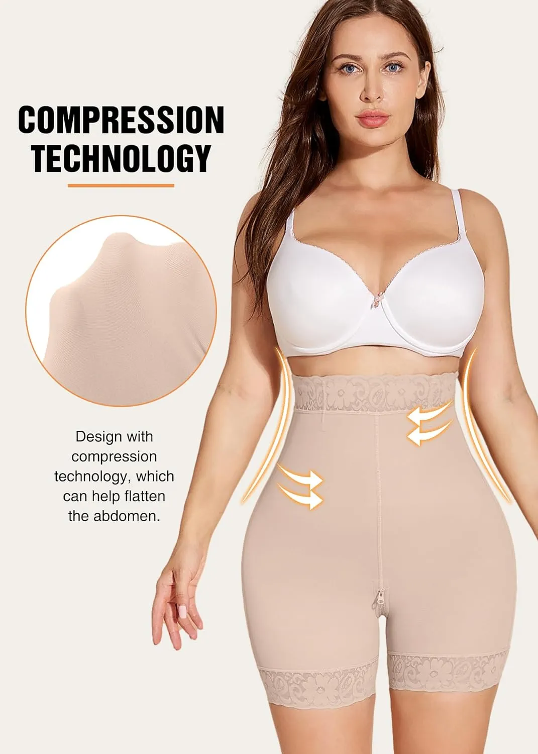 SHAPSHE Shapewear for Women Tummy Control Shorts Body Shaper High Waist Butt Lifter Panties Compression Underwear for Dresse