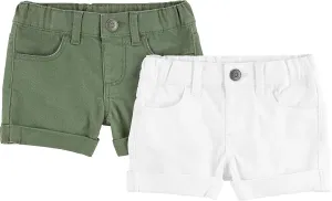Simple Joys by Carter's Girls' Denim Shorts, Pack of 2