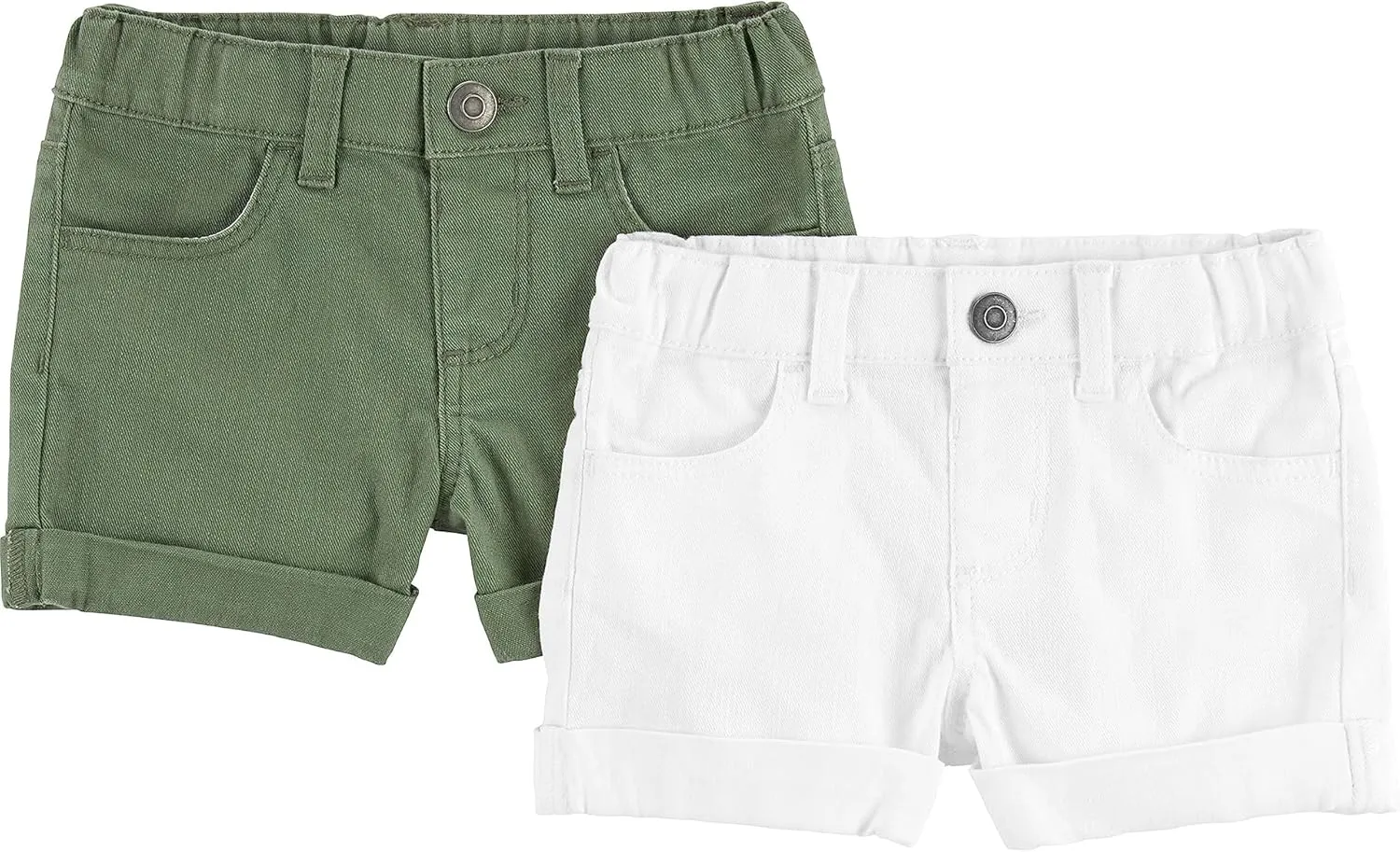 Simple Joys by Carter's Girls' Denim Shorts, Pack of 2