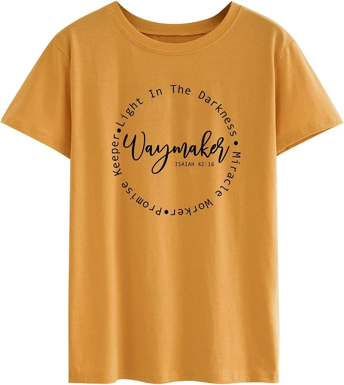 SLEITY Women Waymaker Light in The Darkness Christian Top Oversize Graphic Tee Shirt